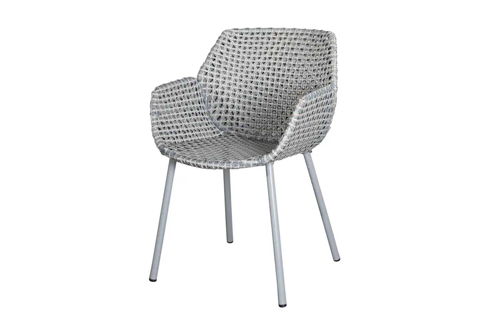 Cane-line Vibe Gartenstuhl mit Armlehne - Wetterfest, Comfort, Light Grey, Grey, Taupe, Design von Welling/Ludvik, Pflegeleicht, UV-beständig Cane-line Vibe Gartenstuhl mit Armlehne - Wetterfest, Comfort, Light Grey, Grey, Taupe, Design von Welling/Ludvik, Pflegeleicht, UV-beständig