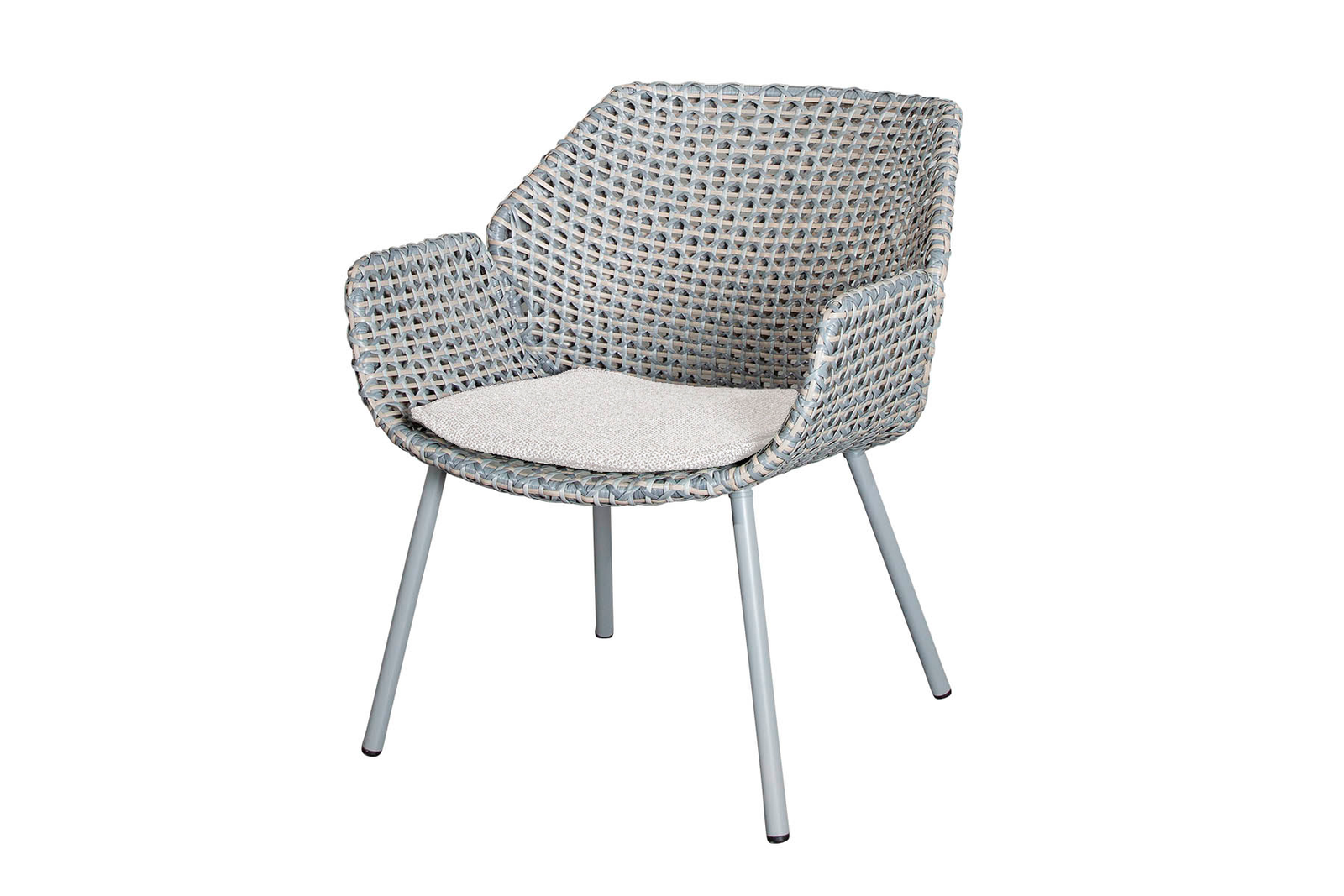 Cane-line Vibe Loungesessel Light Grey mit Kissen in Light Brown - Wetterfest, modern, bequem, ideal für draußen, 70x66x78 cm Cane-line Vibe Loungesessel Light Grey mit Kissen in Light Brown - Wetterfest, modern, bequem, ideal für draußen, 70x66x78 cm