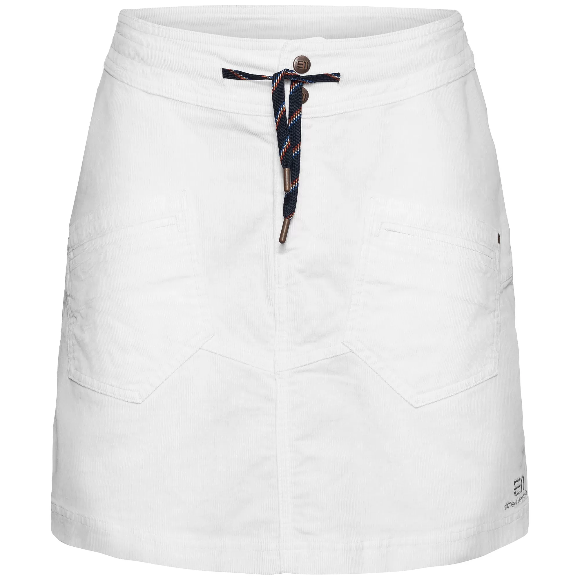ELEVENATE Damen Après Cord Skirt M – Bequeme, dehnbare Cordhose in Weiß mit Taschen & Kordelzug – Ideal fürs Tal & Freizeit ELEVENATE Damen Après Cord Skirt M – Bequeme, dehnbare Cordhose in Weiß mit Taschen & Kordelzug – Ideal fürs Tal & Freizeit