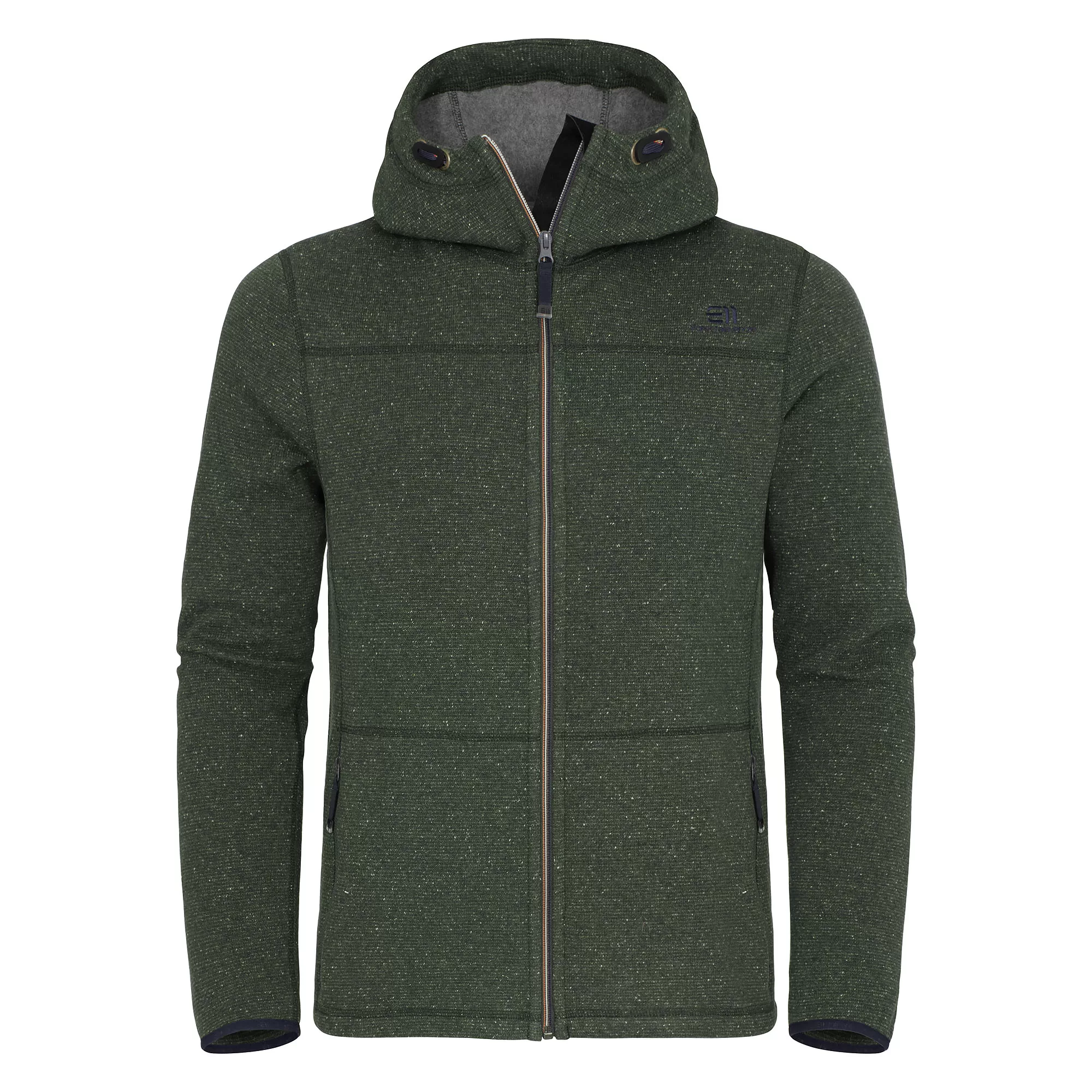 ELEVENATE Argentière Herren Hoodie – Größe L, Deep Forest, robuster Tecnowool, durchgehender Reißverschluss, Brusttasche, elastische Einfassungen ELEVENATE Argentière Herren Hoodie – Größe L, Deep Forest, robuster Tecnowool, durchgehender Reißverschluss, Brusttasche, elastische Einfassungen