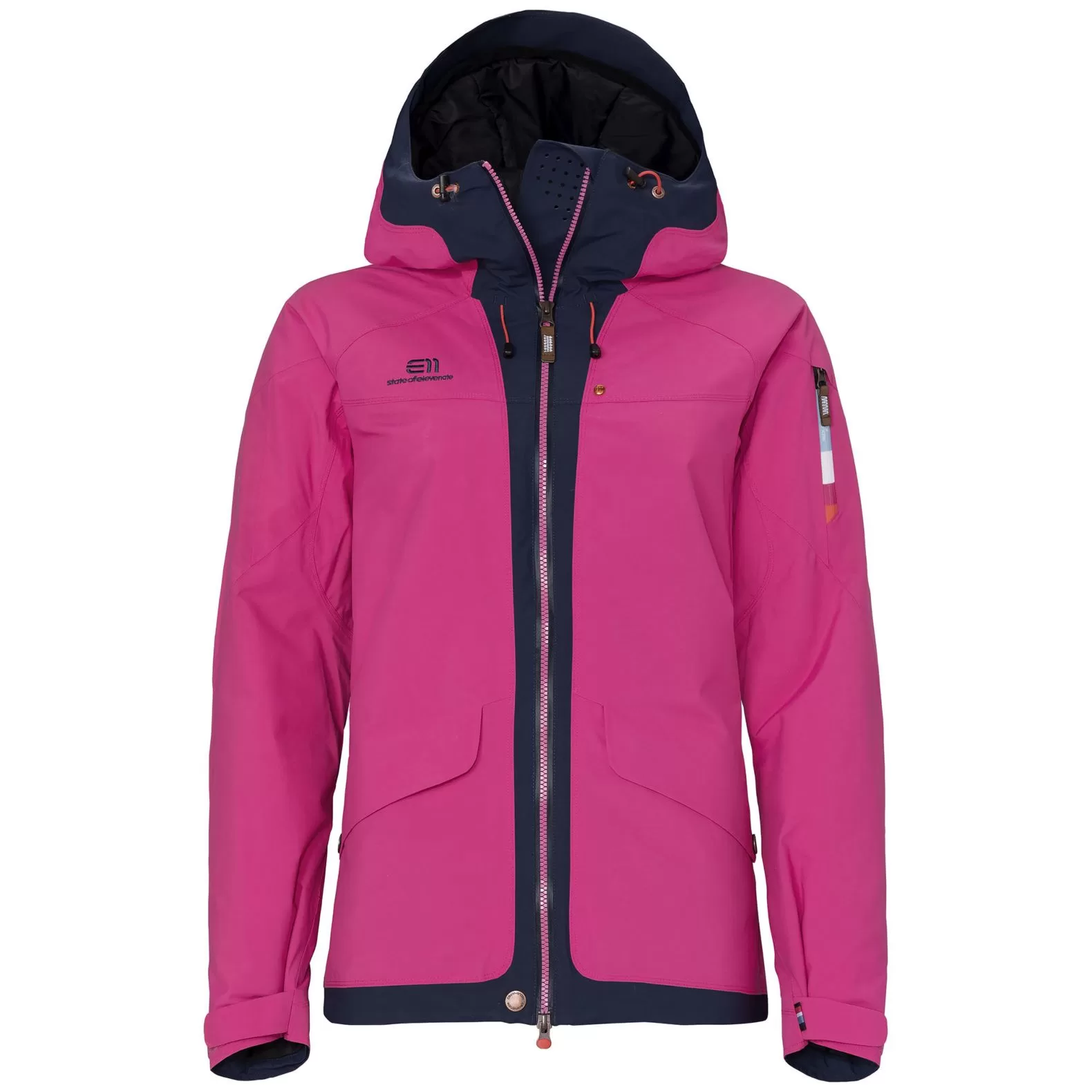 ELEVENATE Brevent Hardshelljacke Damen M - Rich Pink, 2-lagig, PFC-frei, isoliert, wasserdicht 10.000mm, atmungsaktiv, nachhaltig, Skijacke ELEVENATE Brevent Hardshelljacke Damen M - Rich Pink, 2-lagig, PFC-frei, isoliert, wasserdicht 10.000mm, atmungsaktiv, nachhaltig, Skijacke