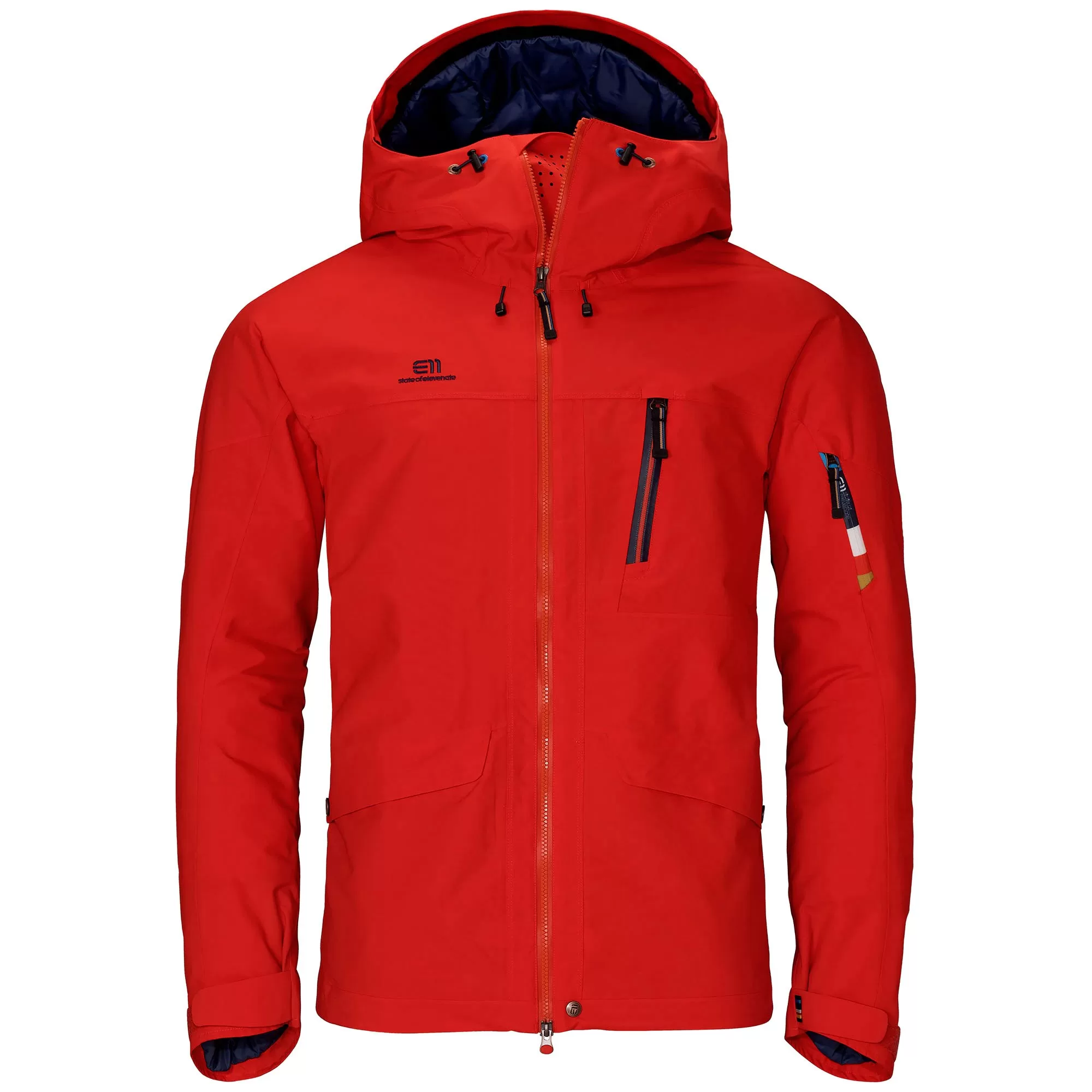 ELEVENATE Brevent Hardshelljacke Herren L - Red Glow, 2-lagig, leicht isoliert, PFC-frei, wasserdicht 10.000mm, atmungsaktiv, nachhaltig ELEVENATE Brevent Hardshelljacke Herren L - Red Glow, 2-lagig, leicht isoliert, PFC-frei, wasserdicht 10.000mm, atmungsaktiv, nachhaltig