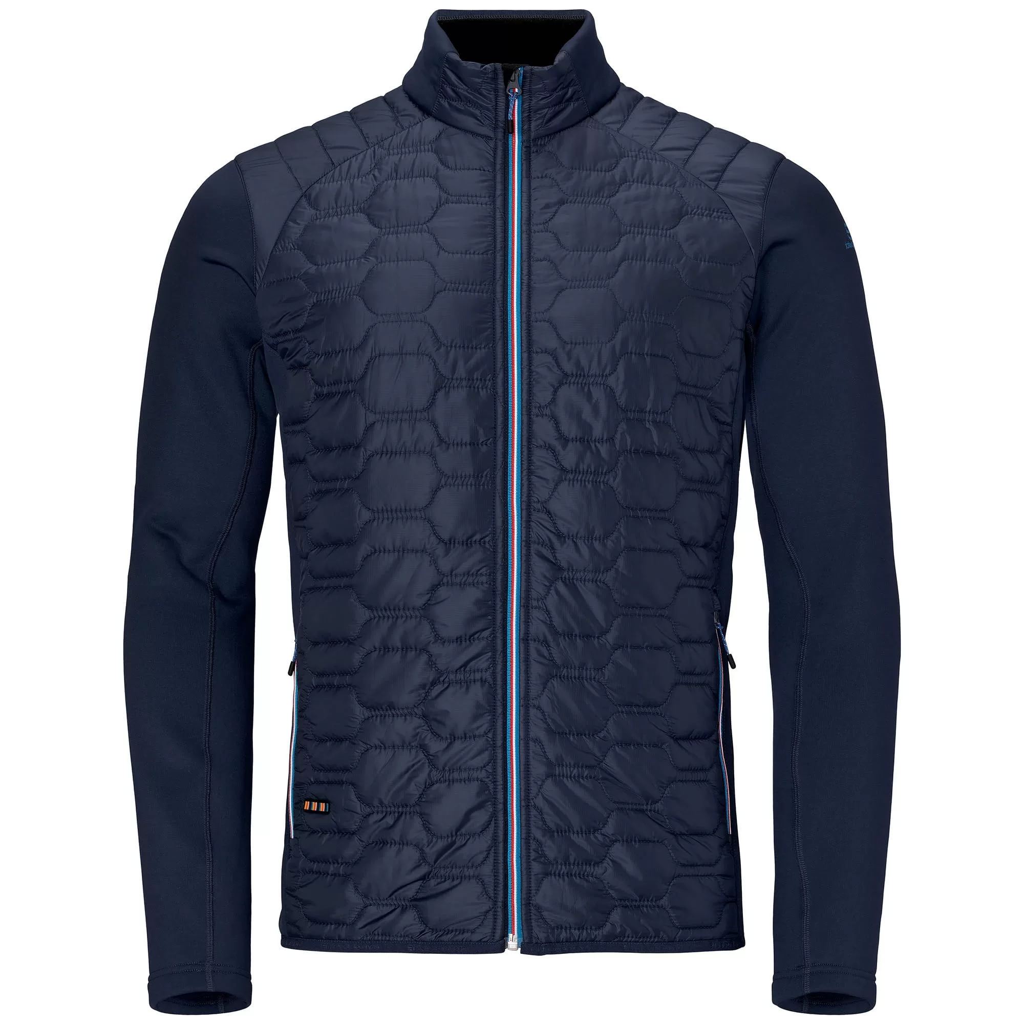 ELEVENATE Fusion Isolationsjacke Herren L - Hybridjacke, Stretch, Kälteschutz, bluesign-zertifiziert, Dark Navy, isolierte Taschen, PFC-frei ELEVENATE Fusion Isolationsjacke Herren L - Hybridjacke, Stretch, Kälteschutz, bluesign-zertifiziert, Dark Navy, isolierte Taschen, PFC-frei