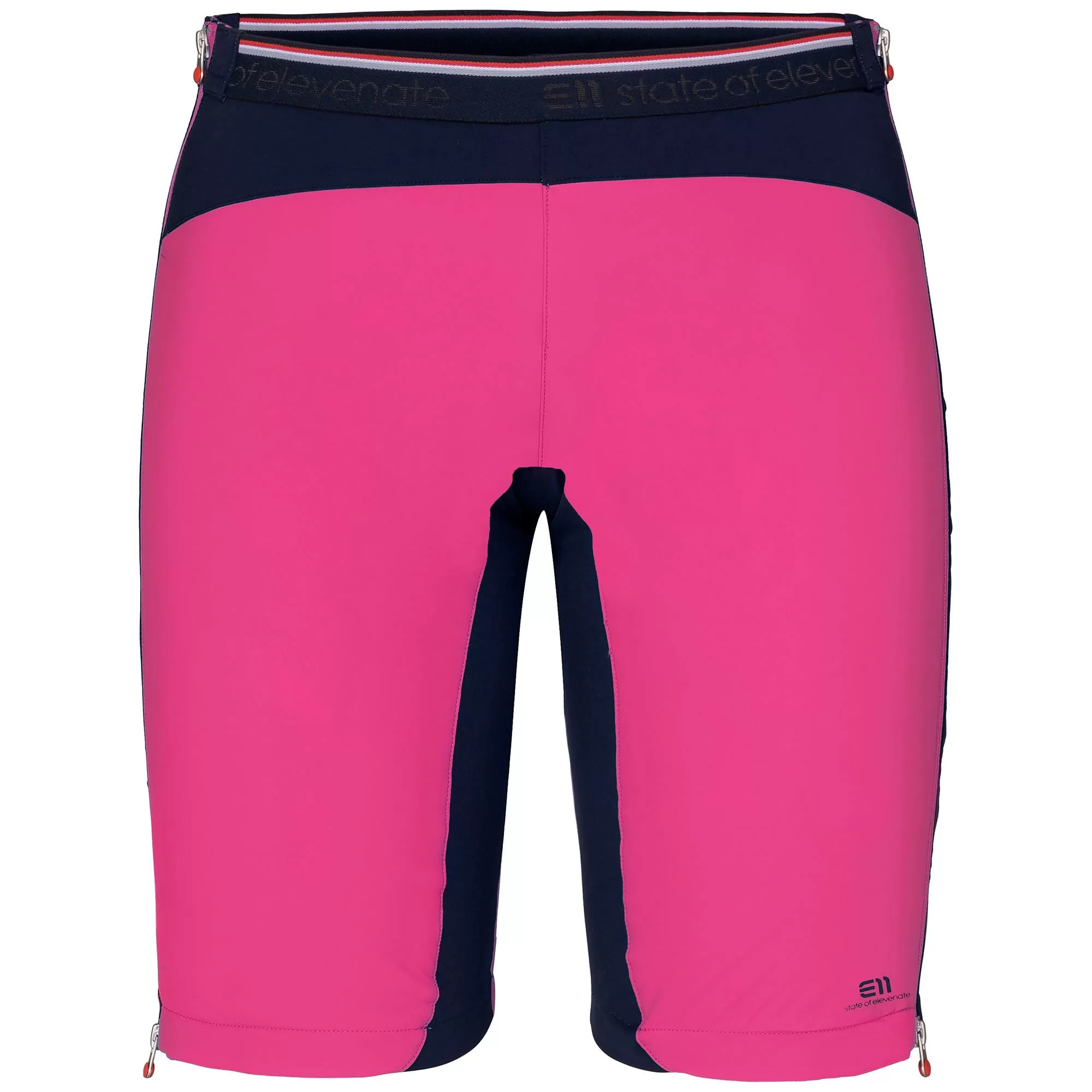 ELEVENATE Damen Transition Shorts M, Rich Pink - Technische Isolationsshorts für Skifahren, atmungsaktiv, flexible Passform, Seitliche Reißverschlüsse ELEVENATE Damen Transition Shorts M, Rich Pink - Technische Isolationsshorts für Skifahren, atmungsaktiv, flexible Passform, Seitliche Reißverschlüsse