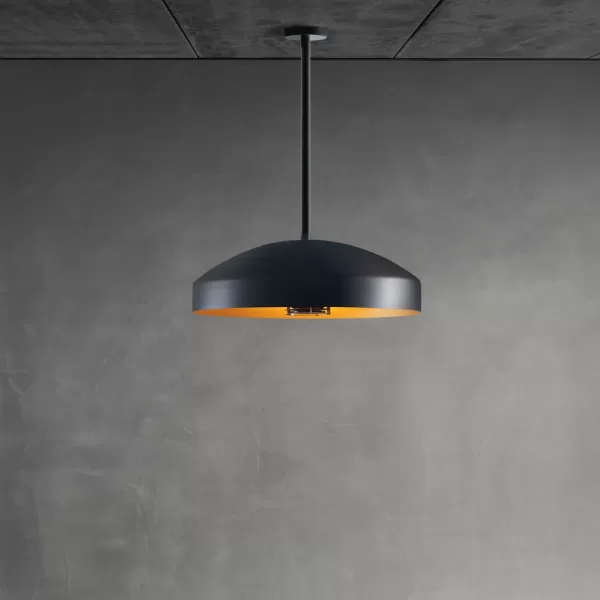 Heatsail Disc Hängelampe mit Infrarot-Heizstrahler - Wetterfest, 100% elektrisch, dimmbar, 3,22 kW, Design von Piet Boon, Mud RAL 7022 Heatsail Disc Hängelampe mit Infrarot-Heizstrahler - Wetterfest, 100% elektrisch, dimmbar, 3,22 kW, Design von Piet Boon, Mud RAL 7022