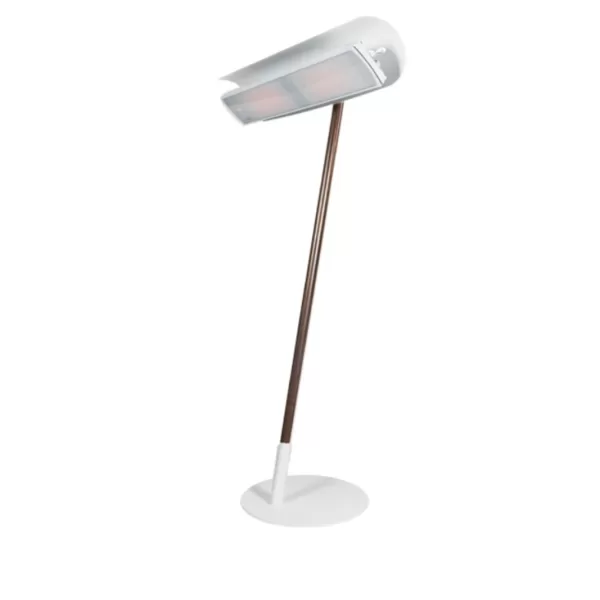 Heatscope Free Design-Ständer Größe 5 für Vision/Spot Heizstrahler - Weiß/Holz, Kippschutz, wetterfest, flexibel für Garten/Terrasse Heatscope Free Design-Ständer Größe 5 für Vision/Spot Heizstrahler - Weiß/Holz, Kippschutz, wetterfest, flexibel für Garten/Terrasse