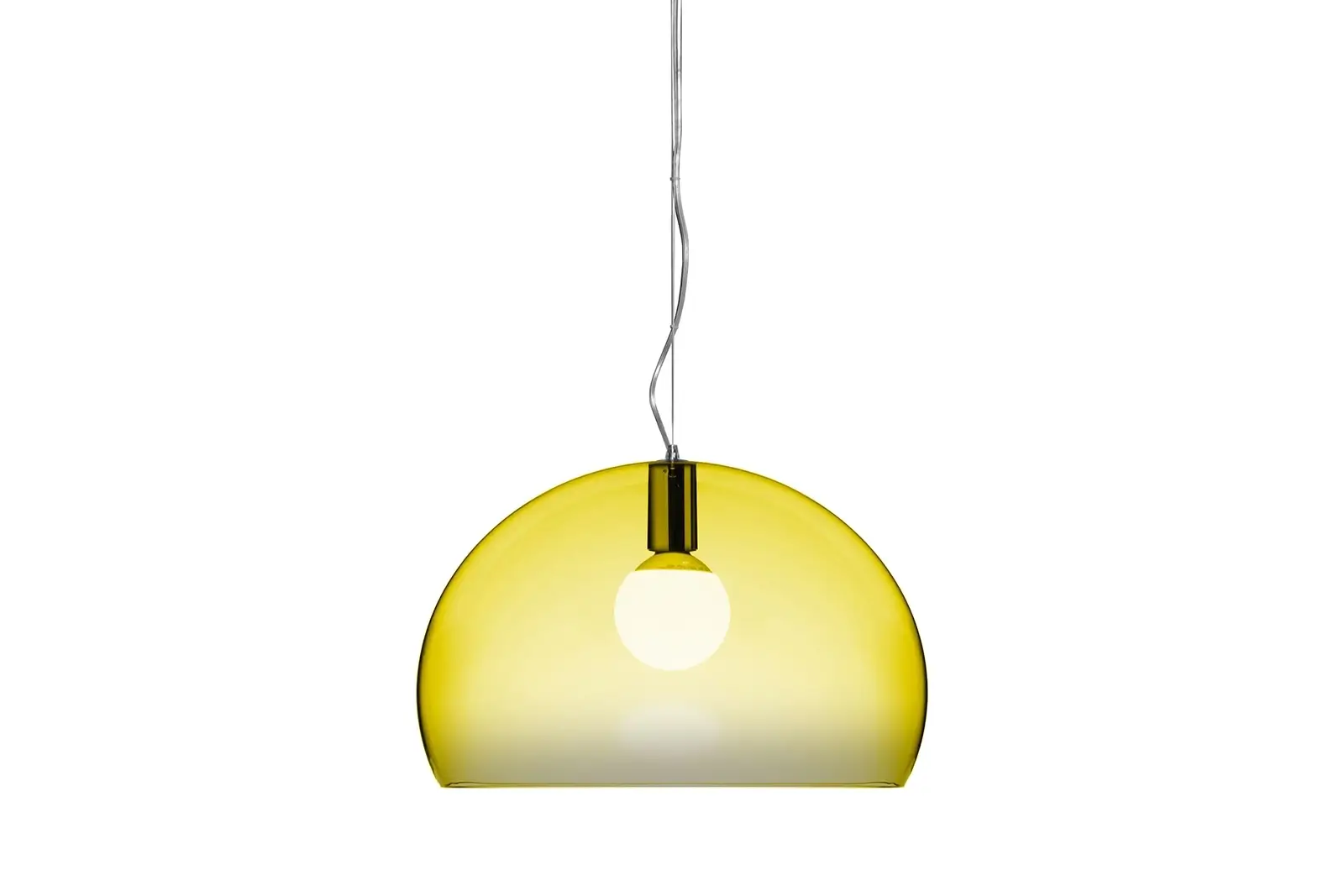 Kartell FL/Y Pendelleuchte Transparent Gelb | Moderne Designleuchte mit faszinierender Transparenz für stilvolle Interieurs Kartell FL/Y Pendelleuchte Transparent Gelb | Moderne Designleuchte mit faszinierender Transparenz für stilvolle Interieurs