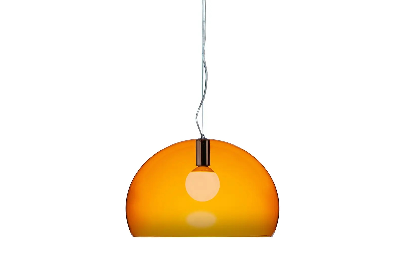 Kartell FL/Y Pendelleuchte Transparent Orange | Design Lampe, moderne Eleganz, einzigartiges Material, stilvolles Licht für Interieurs Kartell FL/Y Pendelleuchte Transparent Orange | Design Lampe, moderne Eleganz, einzigartiges Material, stilvolles Licht für Interieurs