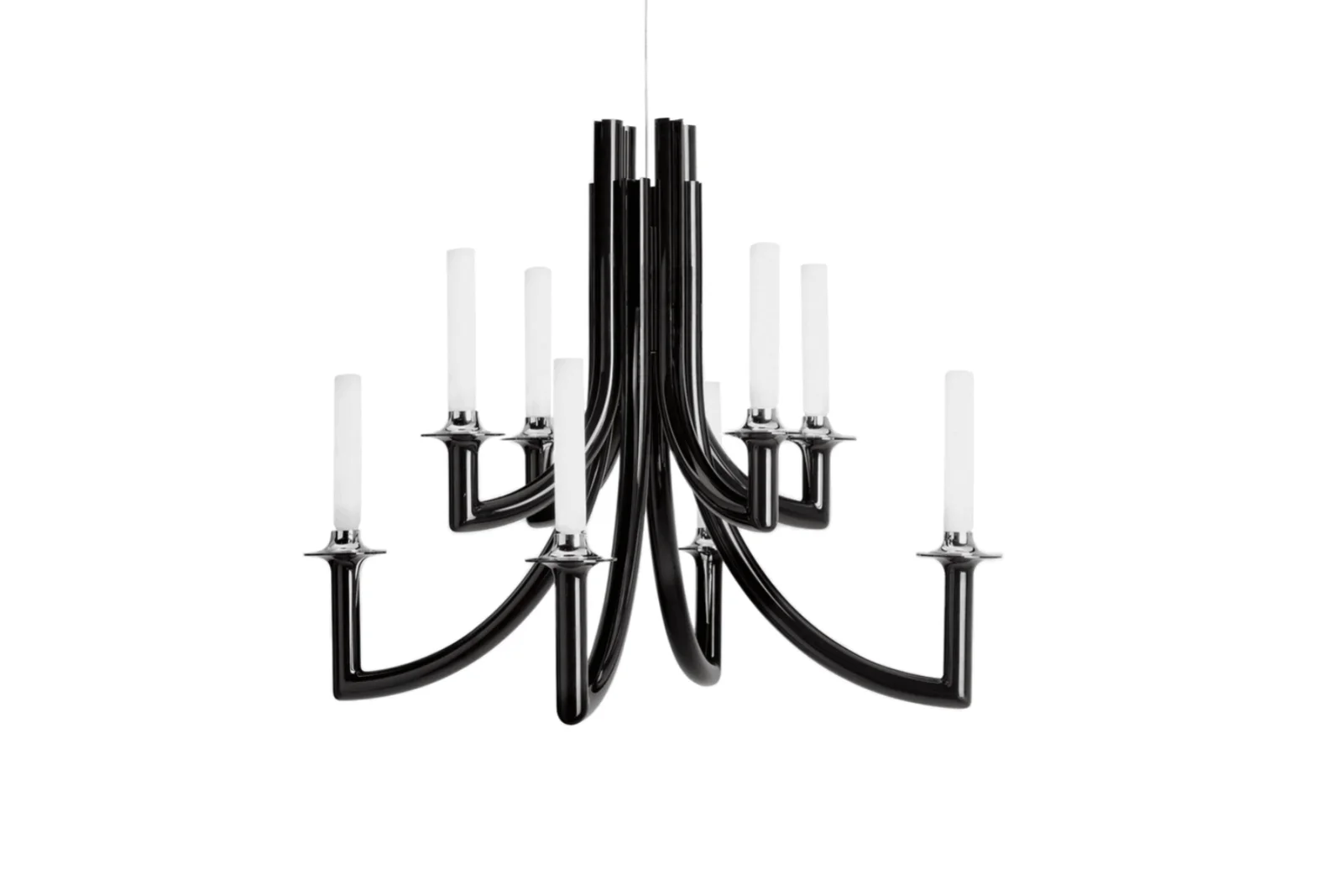 Kartell Khan Kronleuchter Schwarz | Eleganter Designleuchter von Philippe Starck aus innovativem Polycarbonat, stilvolle Beleuchtung für Ihr Zuhause Kartell Khan Kronleuchter Schwarz | Eleganter Designleuchter von Philippe Starck aus innovativem Polycarbonat, stilvolle Beleuchtung für Ihr Zuhause