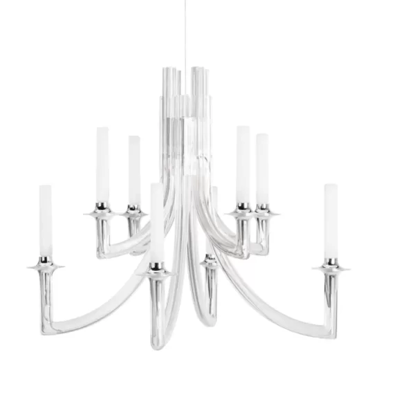 Kartell Khan Kronleuchter Transparent von Philippe Starck – Eleganter, innovativer Designleuchter aus Polycarbonat, in verschiedenen Farben erhältlich Kartell Khan Kronleuchter Transparent von Philippe Starck – Eleganter, innovativer Designleuchter aus Polycarbonat, in verschiedenen Farben erhältlich
