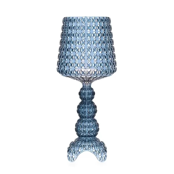 Kartell Mini Kabuki Outdoor Lampe Hellblau - Wetterfeste Stehlampe mit filigranem Muster und faszinierender Lichtstreuung für den Außenbereich Kartell Mini Kabuki Outdoor Lampe Hellblau - Wetterfeste Stehlampe mit filigranem Muster und faszinierender Lichtstreuung für den Außenbereich