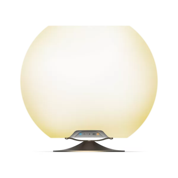 Kooduu Sphere Designer Leuchte & Bluetooth Lautsprecher in gebürstetem Silber – dimmbar, Getränkekühler, modernes Design aus Dänemark Kooduu Sphere Designer Leuchte & Bluetooth Lautsprecher in gebürstetem Silber – dimmbar, Getränkekühler, modernes Design aus Dänemark