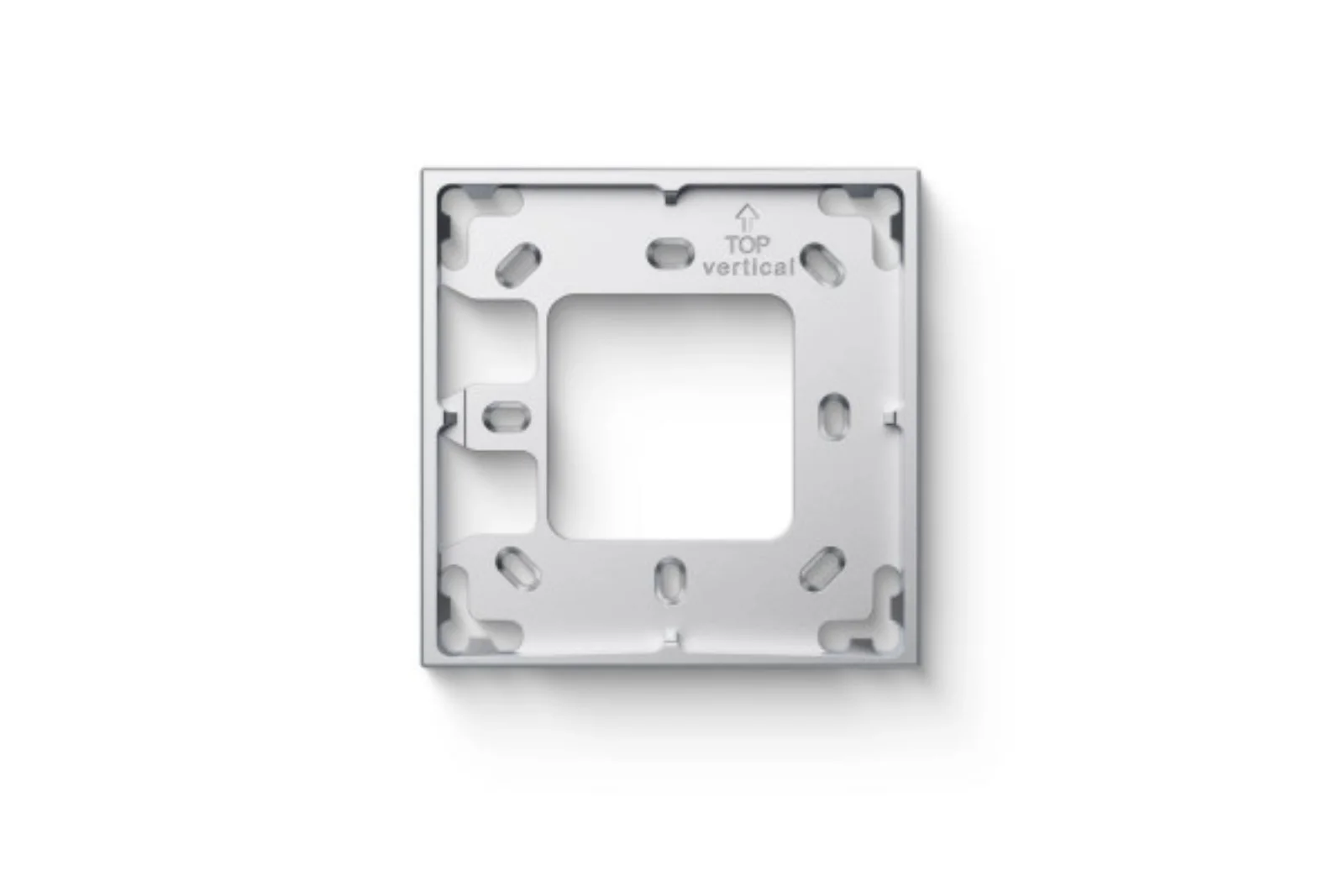 Loxone Montagerahmen 1-fach Silber aus eloxiertem Aluminium, wetterfest, 90x90x11 mm, ideal für Intercom & NFC Code Touch Gen. 2 Loxone Montagerahmen 1-fach Silber aus eloxiertem Aluminium, wetterfest, 90x90x11 mm, ideal für Intercom & NFC Code Touch Gen. 2