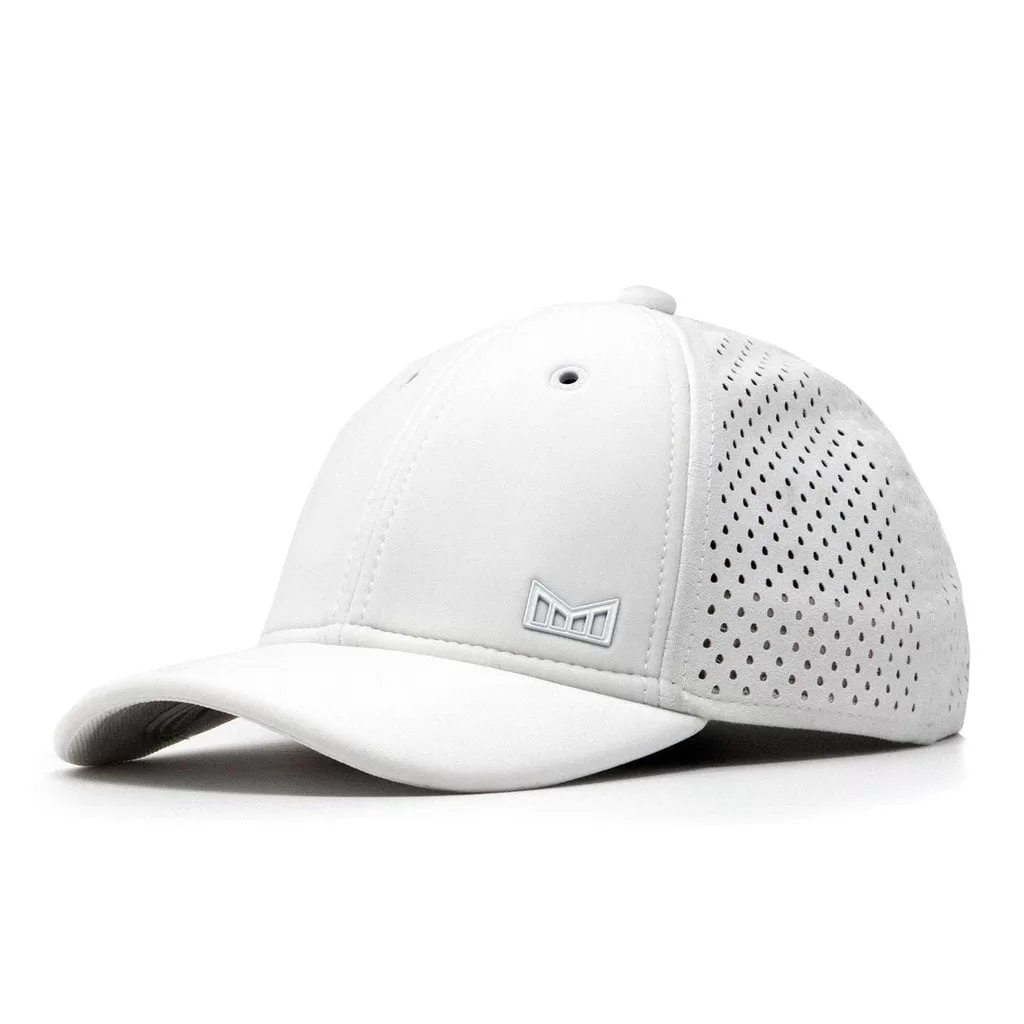 MELIN Trooper II Snapback Cap - Weiße Neopren-Frontpaneele, atmungsaktiv, feuchtigkeitsabsorbierend, gummiertes Visier, Soft-Touch-Verschluss MELIN Trooper II Snapback Cap - Weiße Neopren-Frontpaneele, atmungsaktiv, feuchtigkeitsabsorbierend, gummiertes Visier, Soft-Touch-Verschluss