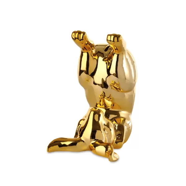 Pols Potten Bunny Bum Spardose - Goldene Geldbox mit frechem Design für Münzen, süße Deko und praktische Aufbewahrung Pols Potten Bunny Bum Spardose - Goldene Geldbox mit frechem Design für Münzen, süße Deko und praktische Aufbewahrung