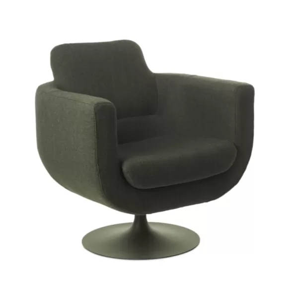 Pols Potten Kirk Drehsessel Grün – Design inspiriert von Captain Kirk, pulverbeschichteter Stahl, gepolstert, modern & komfortabel für Wohnzimmer, Büro Pols Potten Kirk Drehsessel Grün – Design inspiriert von Captain Kirk, pulverbeschichteter Stahl, gepolstert, modern & komfortabel für Wohnzimmer, Büro