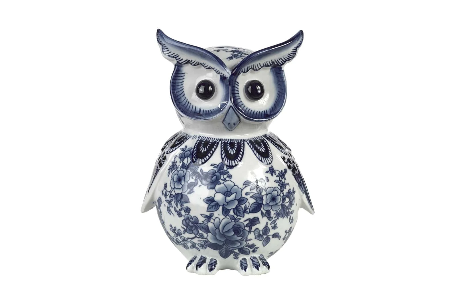 Pols Potten Eulen-Spardose | Handbemalte Delfter Blau Keramik | Lustige Kinder Sparschwein für Münzen & Spielzeug-Sparen Pols Potten Eulen-Spardose | Handbemalte Delfter Blau Keramik | Lustige Kinder Sparschwein für Münzen & Spielzeug-Sparen