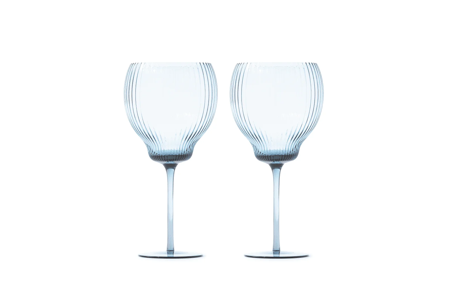 Pols Potten Pum Weingläser Set 2er - Dunkelblau, stilvolle Trinkgläser mit Rillen, luxuriöses Design, hochwertiges Glas, ideal für Genießer Pols Potten Pum Weingläser Set 2er - Dunkelblau, stilvolle Trinkgläser mit Rillen, luxuriöses Design, hochwertiges Glas, ideal für Genießer