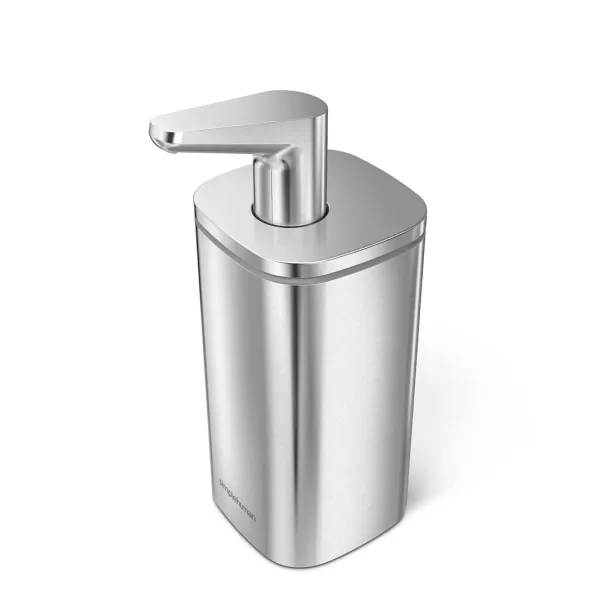 simplehuman Puls-Spender 295 ml aus gebürstetem Edelstahl – tropffrei, 60% weniger Kraftaufwand, 5 Jahre Garantie, für Flüssigseife/Desinfektionsmittel simplehuman Puls-Spender 295 ml aus gebürstetem Edelstahl – tropffrei, 60% weniger Kraftaufwand, 5 Jahre Garantie, für Flüssigseife/Desinfektionsmittel