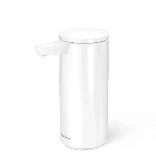 simplehuman Sensorspender für Flüssigseife, Edelstahl weiß, 266 ml, berührungsfrei, verstopfungsfrei, nachfüllbar, IP67 wasserfest, bis zu 3 Monate Akku simplehuman Sensorspender für Flüssigseife, Edelstahl weiß, 266 ml, berührungsfrei, verstopfungsfrei, nachfüllbar, IP67 wasserfest, bis zu 3 Monate Akku