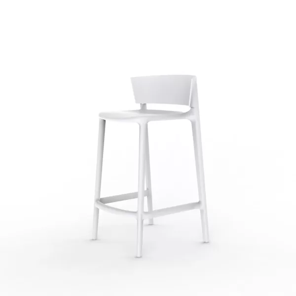 Vondom Africa Barstuhl 66 cm - Weiß, minimalistisch, wetterbeständig, komfortabel, ideal für drinnen & draußen - Design von Eugeni Quitllet Vondom Africa Barstuhl 66 cm - Weiß, minimalistisch, wetterbeständig, komfortabel, ideal für drinnen & draußen - Design von Eugeni Quitllet