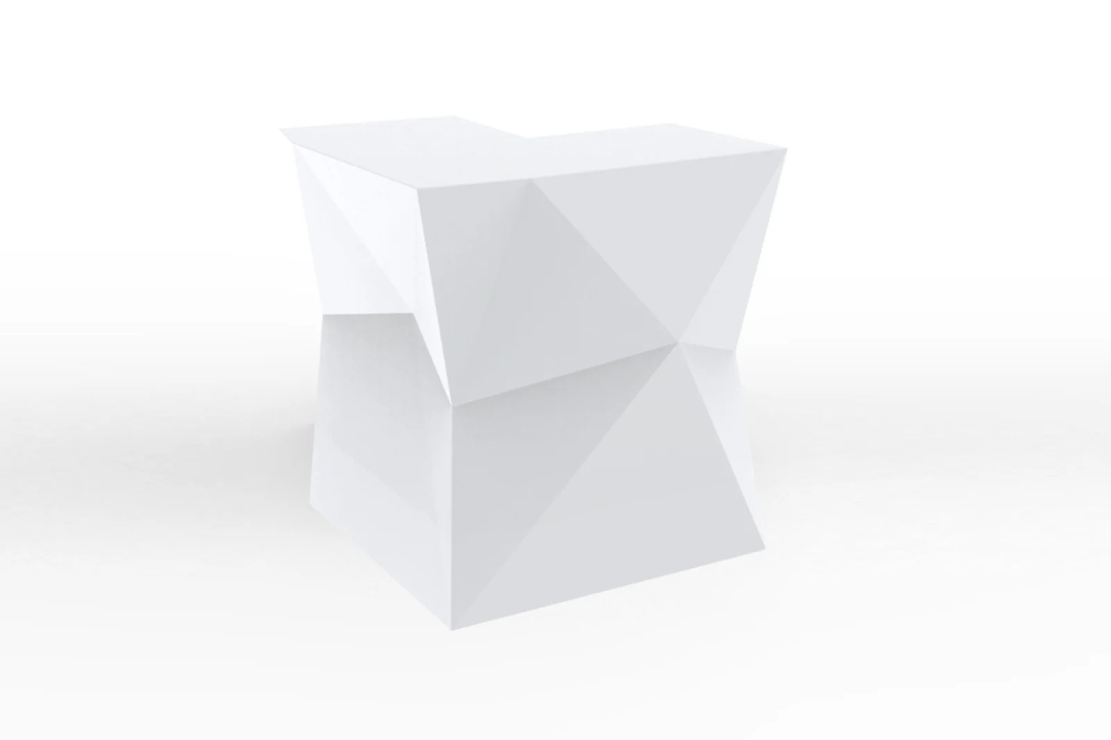 Vondom FAZ Bartheke Eckmodul - Weiß Matt, Modular, Hochwertige Materialien, Outdoor, Design von Ramón Esteve, RGBW-LED-Option Vondom FAZ Bartheke Eckmodul - Weiß Matt, Modular, Hochwertige Materialien, Outdoor, Design von Ramón Esteve, RGBW-LED-Option