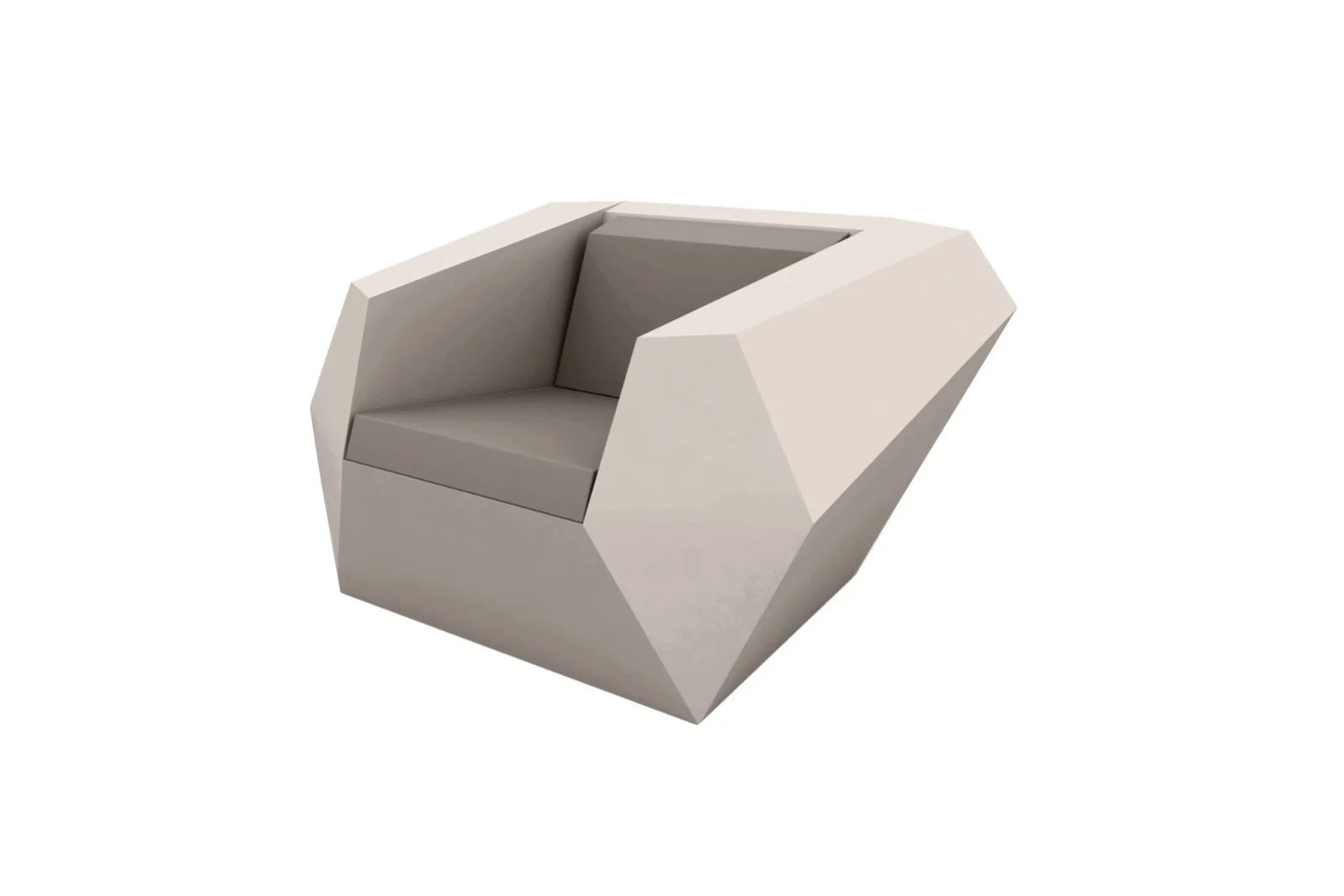 Vondom FAZ Loungesessel Taupe Anthrazit - Elegantes Design von Ramón Esteve, modular, hochwertig, ideal für Wohn- und Außenbereich Vondom FAZ Loungesessel Taupe Anthrazit - Elegantes Design von Ramón Esteve, modular, hochwertig, ideal für Wohn- und Außenbereich