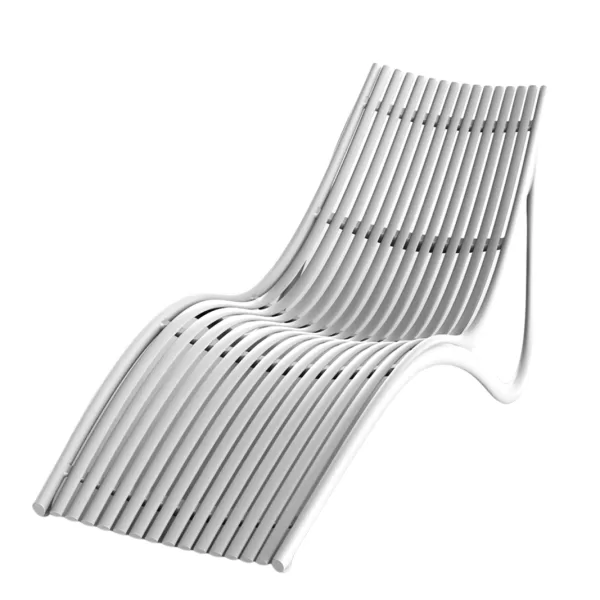 Vondom Ibiza Liege Weiß - Designer Liege von Eugeni Quitllet, 100% recycelbar, UV-beständig, modern & zeitlos für Garten & Terrasse Vondom Ibiza Liege Weiß - Designer Liege von Eugeni Quitllet, 100% recycelbar, UV-beständig, modern & zeitlos für Garten & Terrasse