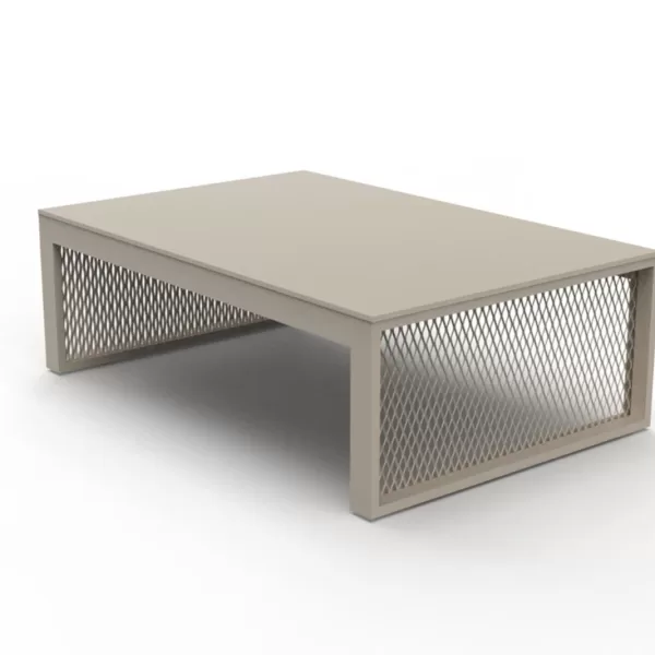 Vondom The Factory Couchtisch 120x80x40 cm Crema - Wetterfest, Industrielles Design, Modular, Ideal für Innen & Außen, Hochwertiges Aluminium Vondom The Factory Couchtisch 120x80x40 cm Crema - Wetterfest, Industrielles Design, Modular, Ideal für Innen & Außen, Hochwertiges Aluminium