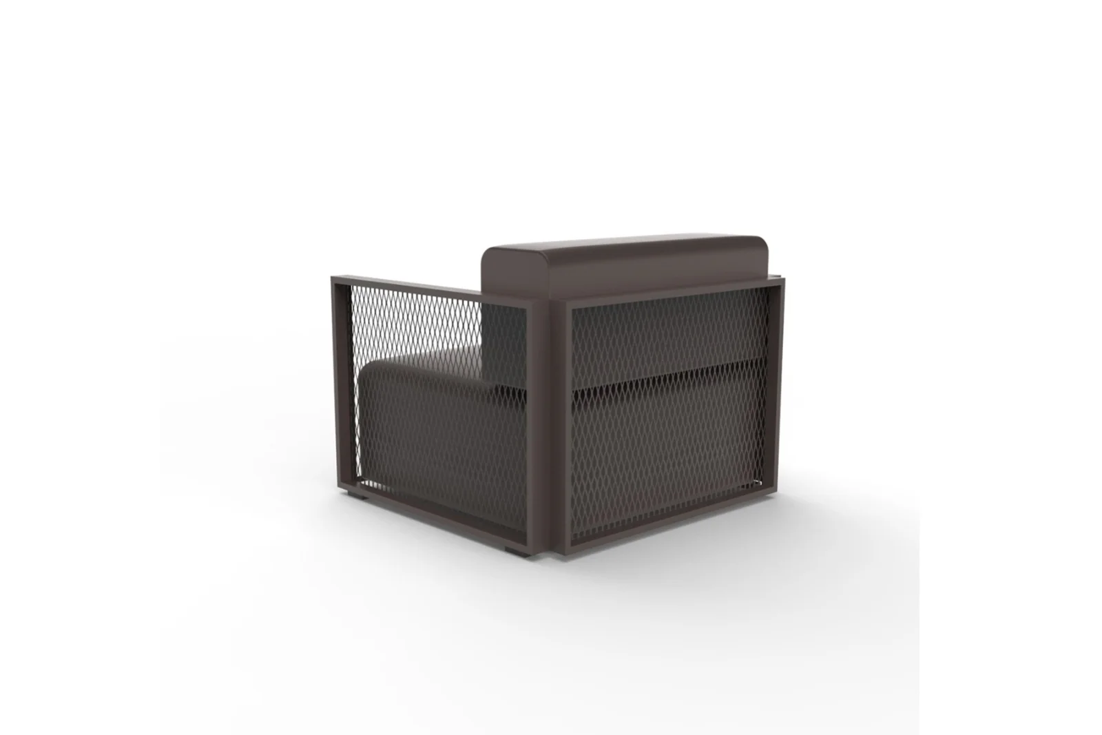 Vondom Factory Loungesessel Bronze Anthrazit – Wetterfest, modernes Design, Aluminium & deployé-Gitter, ideal für Innen & Außen Vondom Factory Loungesessel Bronze Anthrazit – Wetterfest, modernes Design, Aluminium & deployé-Gitter, ideal für Innen & Außen