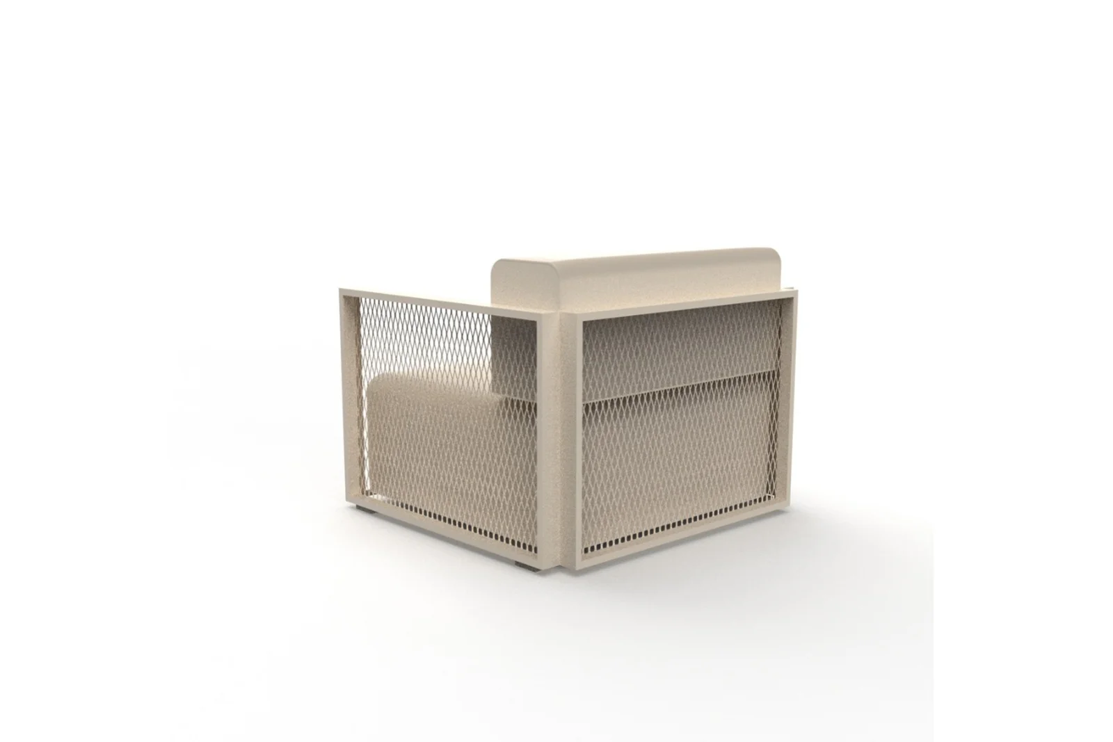 Vondom The Factory Loungesessel Crema Weiß – Witterungsbeständiger Aluminium Sessel für Innen & Außen, Modernes Design von Ramon Esteve Vondom The Factory Loungesessel Crema Weiß – Witterungsbeständiger Aluminium Sessel für Innen & Außen, Modernes Design von Ramon Esteve