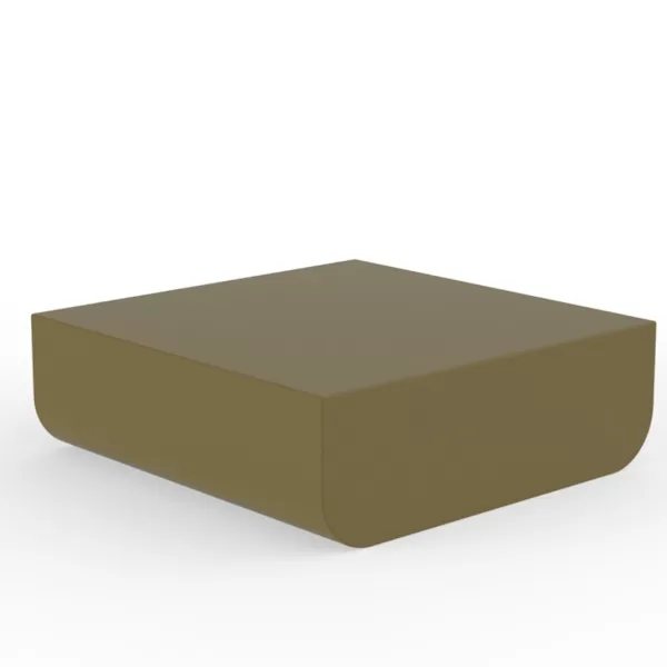 Vondom Ulm Couchtisch Khaki – Wetterbeständiger, eleganter Designer-Tisch aus 100% recycelbarem Polyethylen, für Innen- und Außenbereich. Vondom Ulm Couchtisch Khaki – Wetterbeständiger, eleganter Designer-Tisch aus 100% recycelbarem Polyethylen, für Innen- und Außenbereich.
