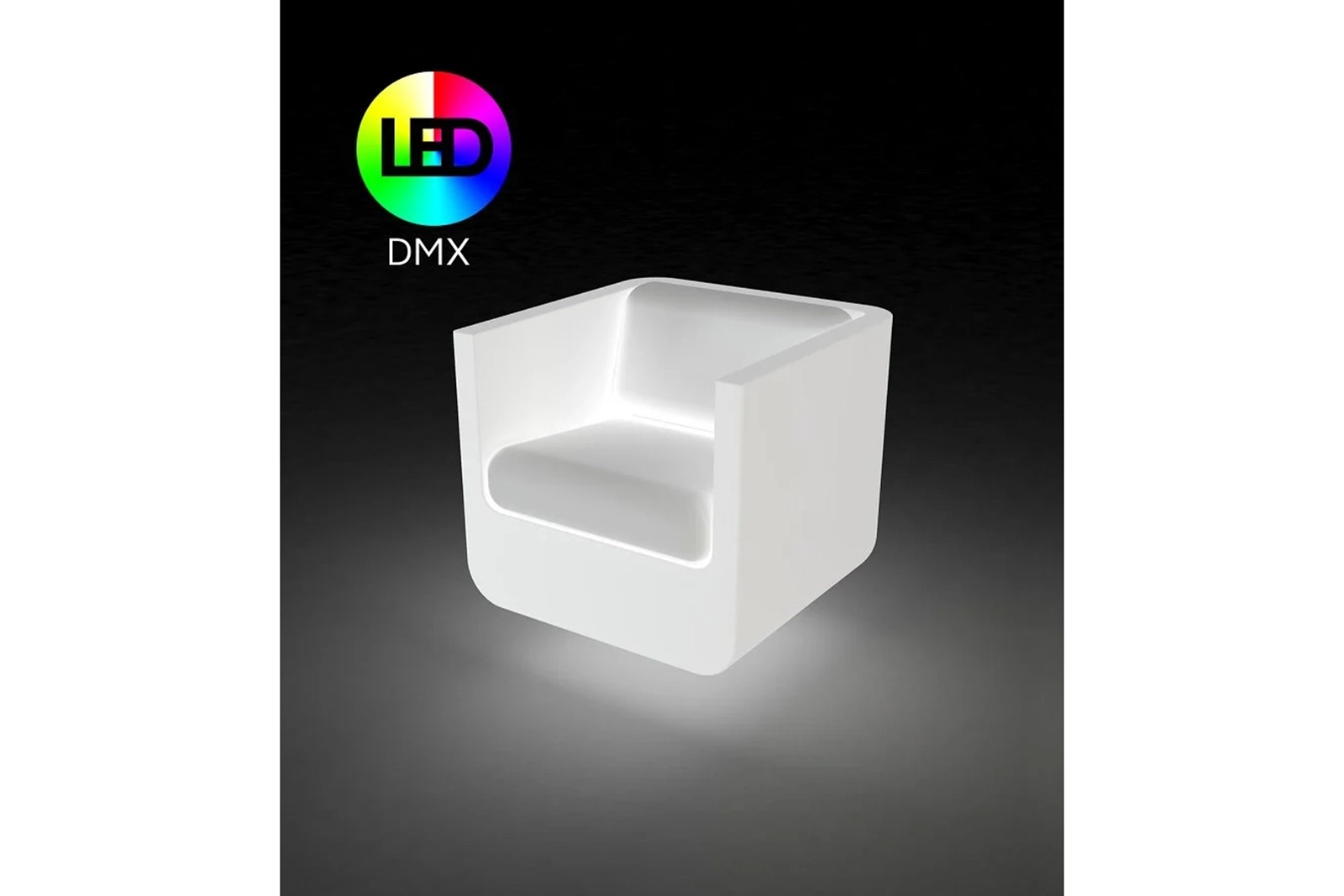 Vondom Ulm Loungesessel in Eisfarbe Matt mit RGBW DMX – Wetterfest, Ergonomisch, 100% Recycelbar – Ideal für Innen- und Außenbereich Vondom Ulm Loungesessel in Eisfarbe Matt mit RGBW DMX – Wetterfest, Ergonomisch, 100% Recycelbar – Ideal für Innen- und Außenbereich