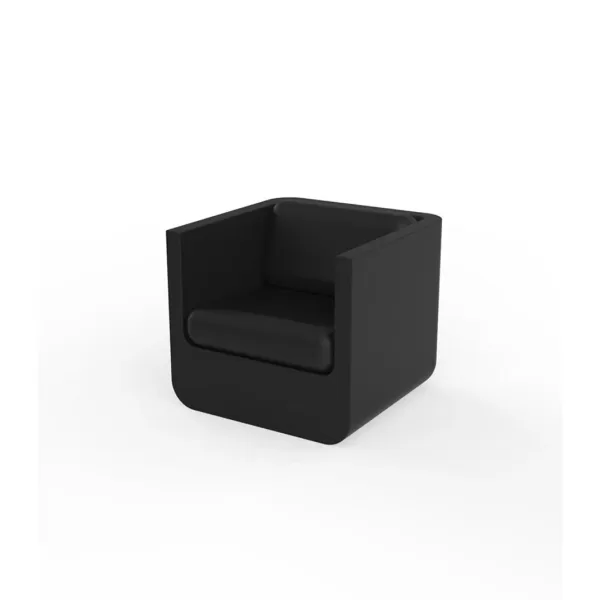 Vondom Ulm Loungesessel Schwarz – Wetterfest, Ergonomisch, Recycelbar, Designer Möbel für Innen & Außen, Rotationsgeformtes Polyethylen Vondom Ulm Loungesessel Schwarz – Wetterfest, Ergonomisch, Recycelbar, Designer Möbel für Innen & Außen, Rotationsgeformtes Polyethylen