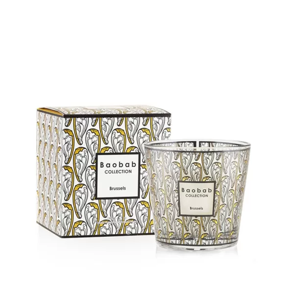 Baobab My First Baobab Brussels Duftkerze Max One – Sandelholz, Honig, Zypresse, 30 Std. Brenndauer, 190g, Gold- und Platin-Design, Geschenkverpackung Baobab My First Baobab Brussels Duftkerze Max One – Sandelholz, Honig, Zypresse, 30 Std. Brenndauer, 190g, Gold- und Platin-Design, Geschenkverpackung