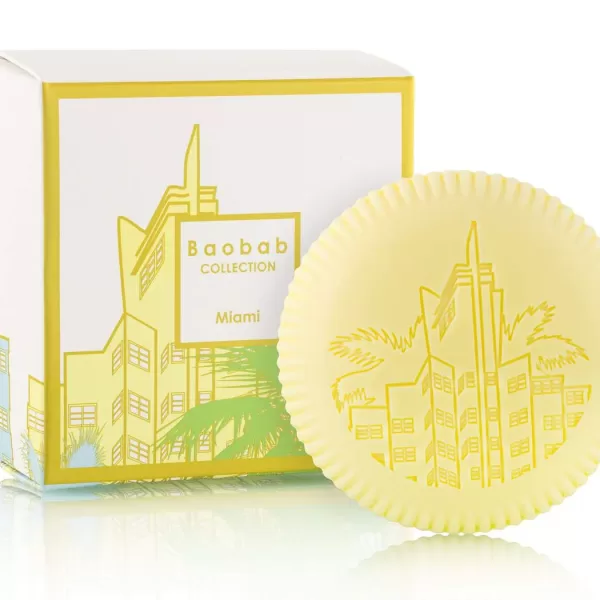 Baobab Miami Seife | My First Baobab Cosmetics | Feuchtigkeitsspendend mit Meersalz, Seekiefer & Zypresse | Art-Deco Design Baobab Miami Seife | My First Baobab Cosmetics | Feuchtigkeitsspendend mit Meersalz, Seekiefer & Zypresse | Art-Deco Design