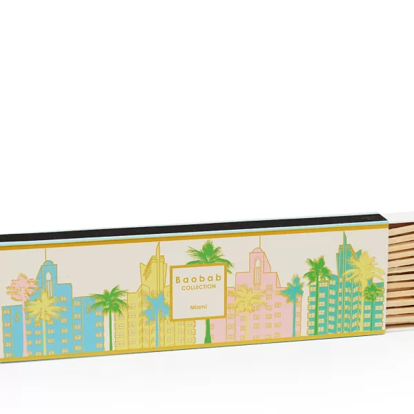 Baobab Streichhölzer Miami | 22cm lange, dekorative Box | CITIES Kollektion | Ideal für große Kerzen und als Deko-Element Baobab Streichhölzer Miami | 22cm lange, dekorative Box | CITIES Kollektion | Ideal für große Kerzen und als Deko-Element