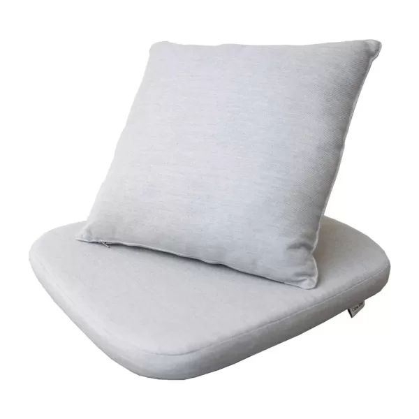 Cane-line Moments Kissensatz für Stuhl - Hellgrau, wetterfestes Natté, Design von Foersom & Hiort-Lorenzen, 54x50cm, 0,8kg Cane-line Moments Kissensatz für Stuhl - Hellgrau, wetterfestes Natté, Design von Foersom & Hiort-Lorenzen, 54x50cm, 0,8kg