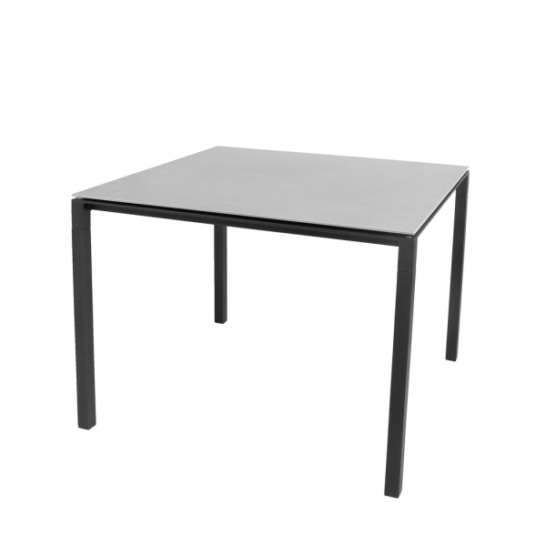 Cane-line Pure Esstisch 100x100 cm – Aluminiumgestell, Keramikplatte, Lava Grey & Concrete Grey, UV-beständig, pflegeleicht, modern Cane-line Pure Esstisch 100x100 cm – Aluminiumgestell, Keramikplatte, Lava Grey & Concrete Grey, UV-beständig, pflegeleicht, modern
