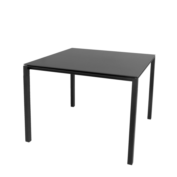 Cane-line Pure Esstisch 100x100 cm - Lava Grey, Aluminium & Keramik, UV-beständig, pflegeleicht, modern & minimalistisch, Design von Foersom & Hiort-Lorenzen Cane-line Pure Esstisch 100x100 cm - Lava Grey, Aluminium & Keramik, UV-beständig, pflegeleicht, modern & minimalistisch, Design von Foersom & Hiort-Lorenzen