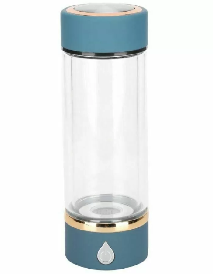 e-WATER HYDRO-Bottle 300ml mit USB-Ladekabel - Tragbare Wasserstoff-Flasche, Borosilikatglas, Wasserionisierer für gesundes H2-Wasser e-WATER HYDRO-Bottle 300ml mit USB-Ladekabel - Tragbare Wasserstoff-Flasche, Borosilikatglas, Wasserionisierer für gesundes H2-Wasser