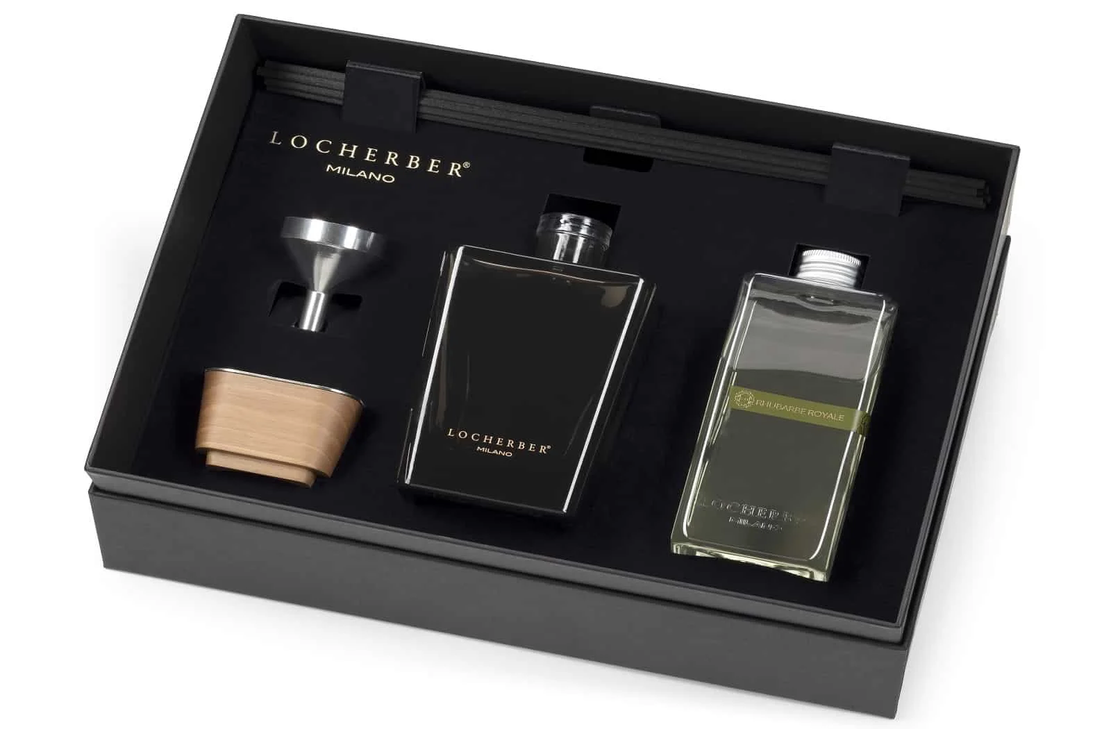 Locherber Milano Rhubarbe Royal Geschenkset 500 ml | Mood Collection | Unisex Duft mit Rhabarber & Moschus, fruchtig-süß Locherber Milano Rhubarbe Royal Geschenkset 500 ml | Mood Collection | Unisex Duft mit Rhabarber & Moschus, fruchtig-süß