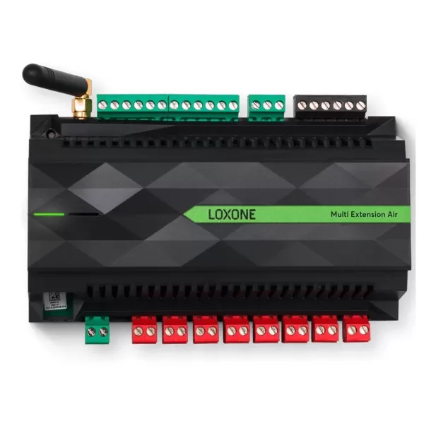Loxone Multi Extension Air – Vielseitige Smart Home Lösung, Lichtsteuerung, Temperaturmessung, Zutrittskontrolle, energieeffiziente Technologie. Loxone Multi Extension Air – Vielseitige Smart Home Lösung, Lichtsteuerung, Temperaturmessung, Zutrittskontrolle, energieeffiziente Technologie.