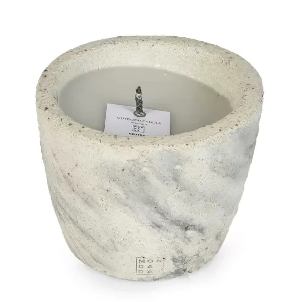 Mon Dada Urban Outdoor Kerze Neutral M Grau - Handgefertigte Soja- und Kokoswachs-Kerze im Jutebeutel, ideal als Geschenk Mon Dada Urban Outdoor Kerze Neutral M Grau - Handgefertigte Soja- und Kokoswachs-Kerze im Jutebeutel, ideal als Geschenk