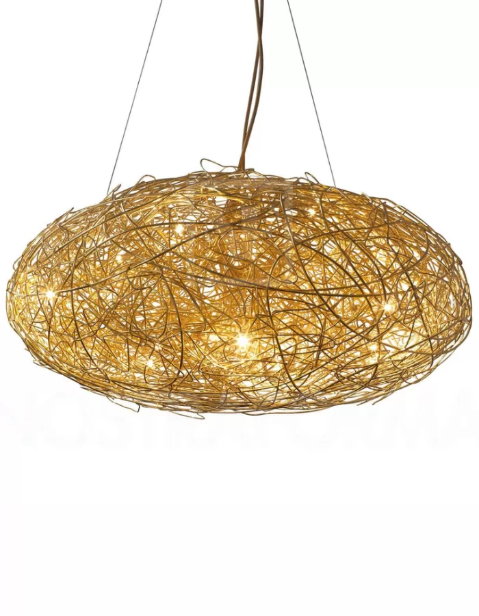 Novoline Scala Pendelleuchte Aluminium 70cm – Edle, handgemachte Hängelampe mit Halogen-Lämpchen, modernes Design, vielseitig einsetzbar Novoline Scala Pendelleuchte Aluminium 70cm – Edle, handgemachte Hängelampe mit Halogen-Lämpchen, modernes Design, vielseitig einsetzbar