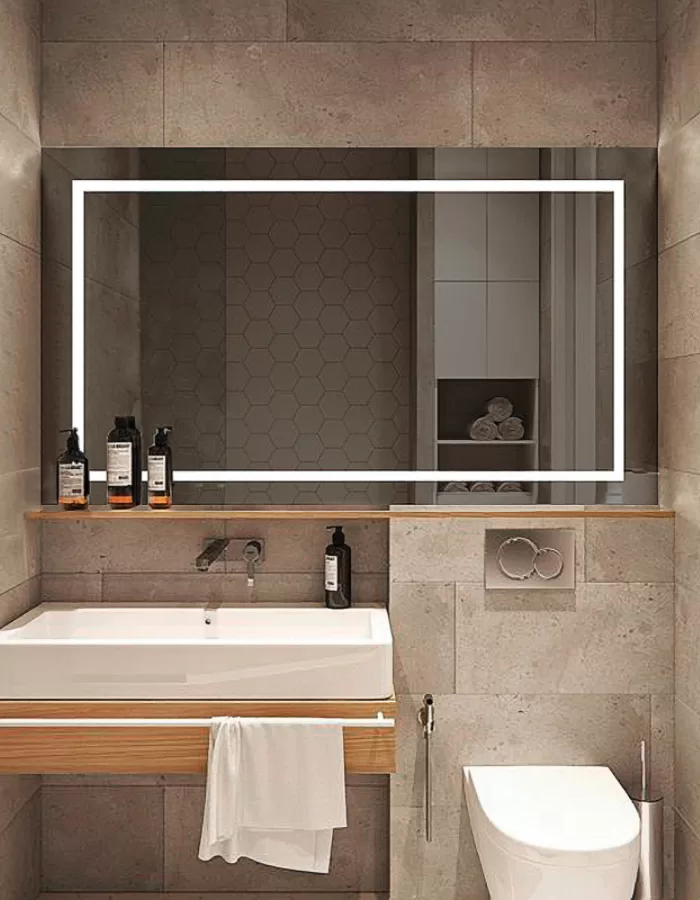 Novoline LED-Spiegel 800x700mm - ohne Spiegelheizung, direkt beleuchtet, modernes Design für stilvolle Raumgestaltung Novoline LED-Spiegel 800x700mm - ohne Spiegelheizung, direkt beleuchtet, modernes Design für stilvolle Raumgestaltung