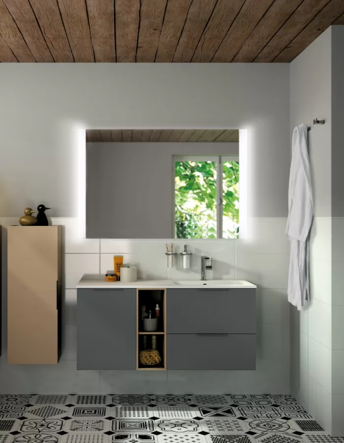 Novoline LED-Spiegel 620x720mm mit direkter & indirekter Beleuchtung – elegantes Design & Raumaufwertung ohne Spiegelheizung Novoline LED-Spiegel 620x720mm mit direkter & indirekter Beleuchtung – elegantes Design & Raumaufwertung ohne Spiegelheizung