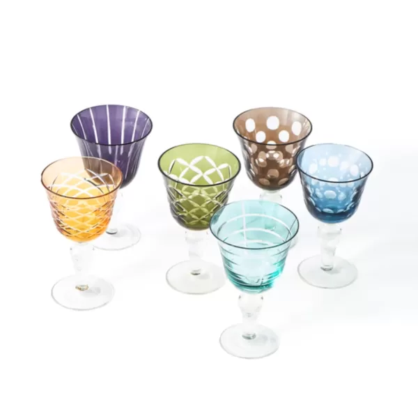 Pols Potten Cuttings Weingläser Set 6er - Einzigartiges Design aus vollfarbigem Glas für besondere Anlässe und stilvolle Feierlichkeiten Pols Potten Cuttings Weingläser Set 6er - Einzigartiges Design aus vollfarbigem Glas für besondere Anlässe und stilvolle Feierlichkeiten