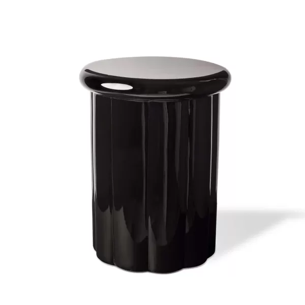 Pols Potten Roman Hocker Schwarz - Moderner Beistelltisch im Säulen-Design, vielseitig für Wohn- und Gewerberäume, dicke runde Kanten Pols Potten Roman Hocker Schwarz - Moderner Beistelltisch im Säulen-Design, vielseitig für Wohn- und Gewerberäume, dicke runde Kanten