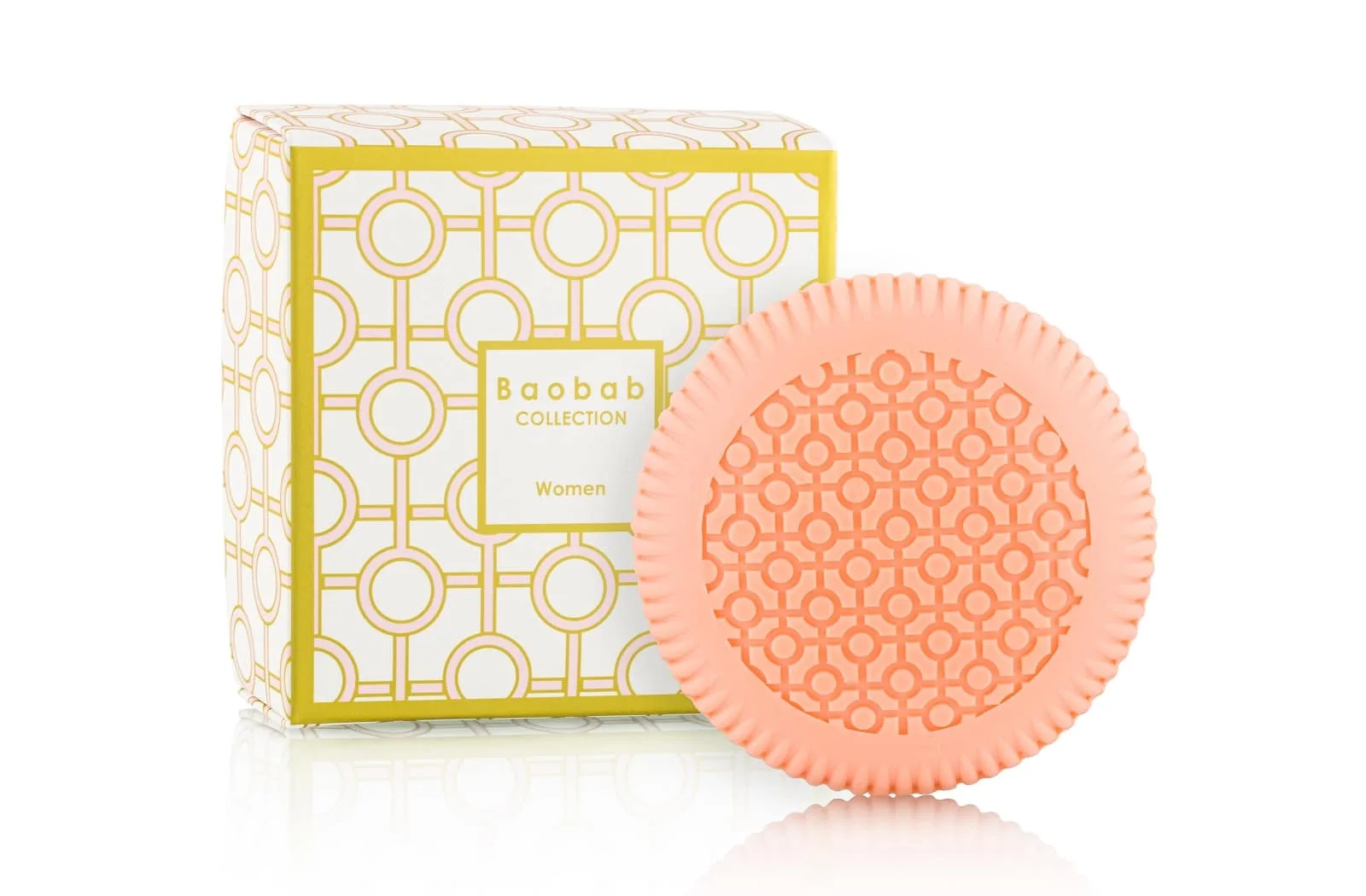 Baobab Women Seife mit Baobaböl – Duft nach Rose, Magnolie & Moschus, feuchtigkeitsspendend, rundes Design, feminine Körperpflege – 100g Baobab Women Seife mit Baobaböl – Duft nach Rose, Magnolie & Moschus, feuchtigkeitsspendend, rundes Design, feminine Körperpflege – 100g